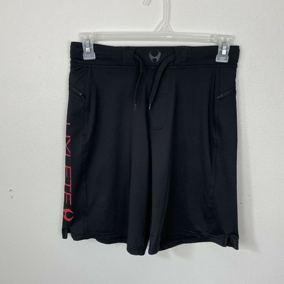 Hylete Mens Shorts Size Small Black Cross Fit Athletic MMA Polyester Pockets